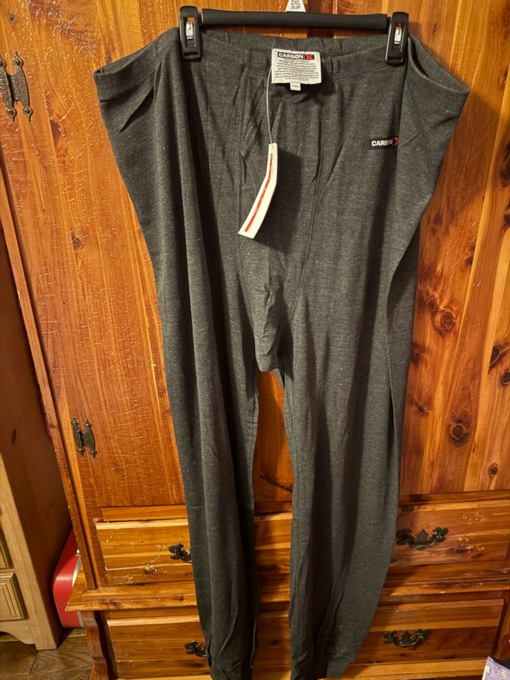 Carbon Men’s Thermal Base Layer Pants — Charcoal Gray Size 7 XL